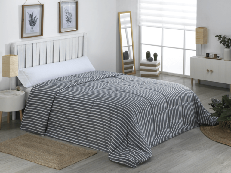 Edredón de Invierno Reversible 350g NOVOTEXTIL – Fibra Hueca Siliconada, Estampado Moderno, Cálido y Suave. - ✅ Entrega 24/72h a toda españa - Akita