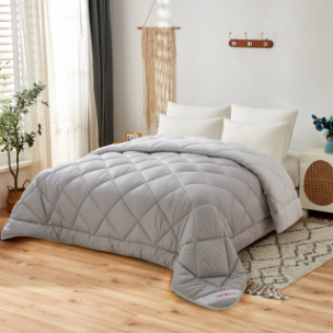 NOVOTEXTIL HOGAR Edredón Relleno Nórdico Bicolor Cama 90 hasta Cama 180, Edredón de Fibra 350 gr/m² - Nórdico Invierno Suave, Ligero, Reversible y Transpirable - ✅ Entrega 24/72h a toda españa - Gris/Gris