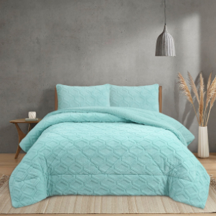NOVOTEXTIL Edredón Invierno Sherpa Cama 90 hasta 150 Extra Grueso 560gr/m2 Efecto Borreguito - Edredón Suave, Cálido y Transpirable con 1 o 2 Fundas Almohada (50x70) - ✅ Entrega 24/72h a toda españa - Luton Agua