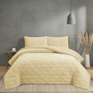 NOVOTEXTIL Edredón Invierno Sherpa Cama 90 hasta 150 Extra Grueso 560gr/m2 Efecto Borreguito - Edredón Suave, Cálido y Transpirable con 1 o 2 Fundas Almohada (50x70) - ✅ Entrega 24/72h a toda españa - Luton Lino