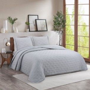 NOVOTEXTIL HOGAR Colcha Primavera/Verano con diseño Artesanal Colores Lisos para Cama de Matrimonio(135, 150 y 180/200). Exterior 50% Algodón 50% Poliéster. Interior 100% Algodón - ✅ Entrega 24/72h a toda españa - Maldivas