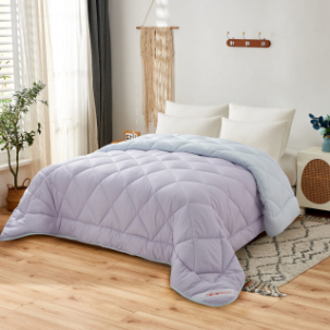 NOVOTEXTIL HOGAR Edredón Relleno Nórdico Bicolor Cama 90 hasta Cama 180, Edredón de Fibra 350 gr/m² - Nórdico Invierno Suave, Ligero, Reversible y Transpirable - ✅ Entrega 24/72h a toda españa - Purpura/Ice