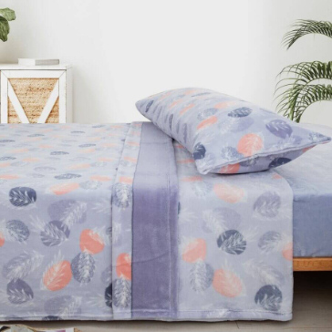 Sábanas Coralina para Cama 90 hasta 150, Juego Sábanas Coralina 3 Piezas (Encimera, Bajera y Funda Almohada) - Sabana Invierno Térmica con Tacto Extrasuave y Transpirable - ✅ Entrega 24/72h a toda españa - Tralee