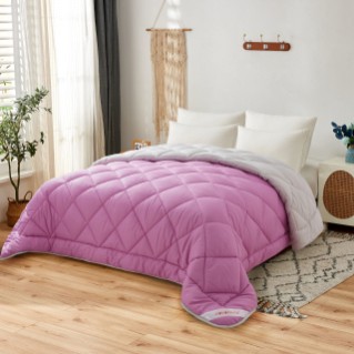 NOVOTEXTIL HOGAR Edredón Relleno Nórdico Bicolor Cama 90 hasta Cama 180, Edredón de Fibra 350 gr/m² - Nórdico Invierno Suave, Ligero, Reversible y Transpirable - ✅ Entrega 24/72h a toda españa - Violeta/Gris