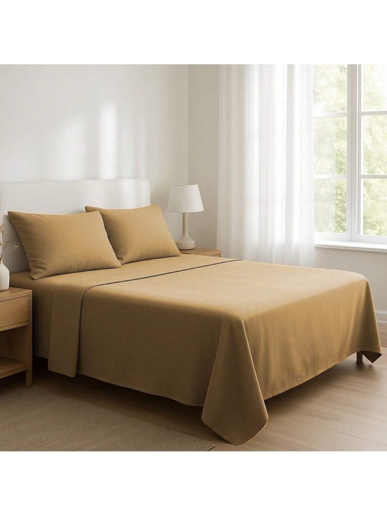 Novotextil - Sábana Encimera de Microfibra de Poliéster Lisa y Suave 75 g/m² - Tacto Sedoso, Ligera y Transpirable - Ideal para Primavera y Verano - Fácil Lavado, Secado Rápido y Sin Planchado - Ropa de Cama Disponible en Varios Colores y Tamaños ✅ Entrega 24/72h a toda España - Crema