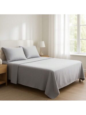 Novotextil - Sábana Encimera de Microfibra de Poliéster Lisa y Suave 75 g/m² - Tacto Sedoso, Ligera y Transpirable - Ideal para Primavera y Verano - Fácil Lavado, Secado Rápido y Sin Planchado - Ropa de Cama Disponible en Varios Colores y Tamaños ✅ Entrega 24/72h a toda España