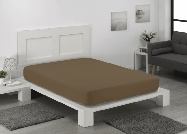 Novotextil - Sábana Bajera Ajustable de Microfibra de Poliéster Suave y Transpirable - Disponible en Varios Colores y Tamaños - Ajuste Perfecto con Elásticos en Esquinas - Fácil de Lavar y Secado Rápido ✅ Entrega 24/72h a toda España - Marron