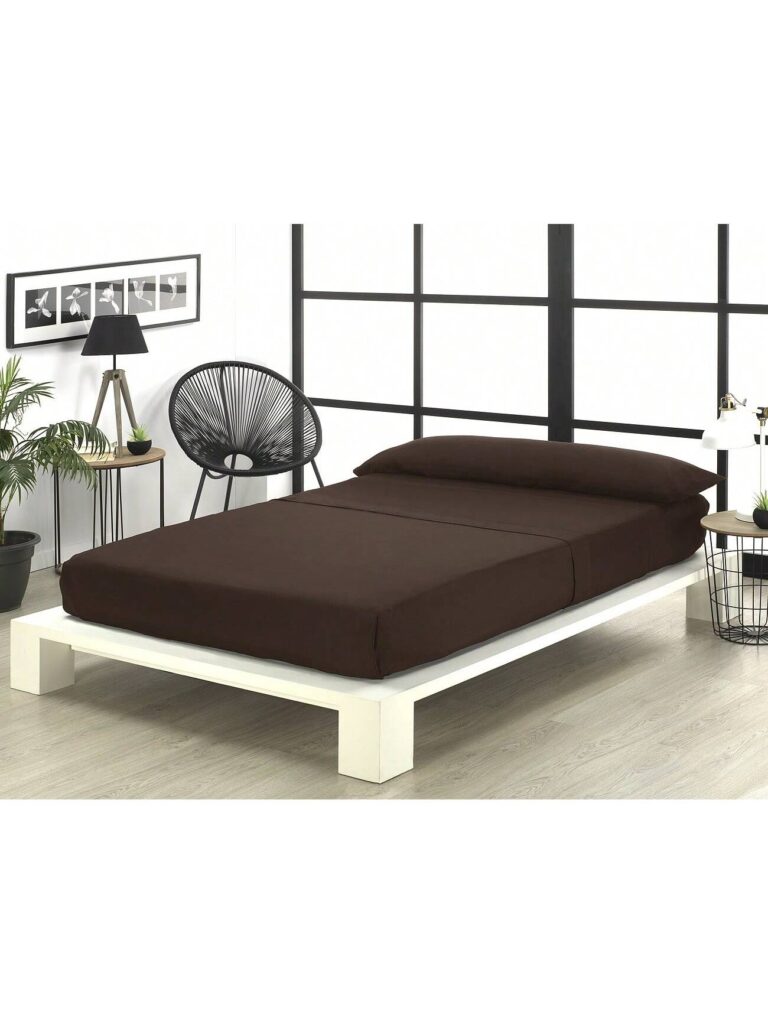 Novotextil Juego de Sábanas 3 Piezas Cama 90 105 135 150 180 y 200cm – 100% Microfibra Suave y Transpirable – Incluye Sábana Bajera Ajustable + Encimera + Funda de Almohada – Ropa de Cama Moderna y Elegante para Todas las Estaciones – Fácil Lavado y Secado Rápido ✅ Entrega 24/72h a toda españa - Chocolate