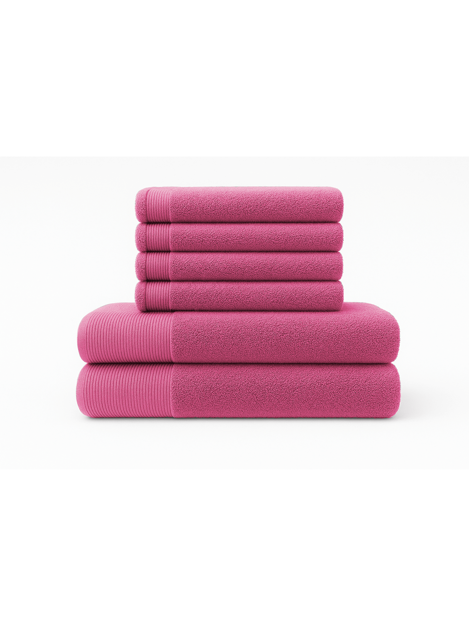 Pack 6 Toallas de Baño Algodón 100% · Fucsia