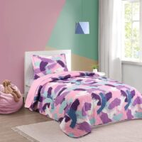 NOVOTEXTIL Colcha Estampada para Cama Individual(90 y 105). Tejido Fino Temporada Primavera/Verano con Colores Vivos; Interior 100% Algodón, Exterior 100% Microfibra. Una Funda de cojín incluida(50x70) - ✅ Entrega 24/72h a toda españa