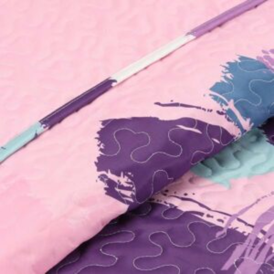 NOVOTEXTIL Colcha Estampada para Cama Individual(90 y 105). Tejido Fino Temporada Primavera/Verano con Colores Vivos; Interior 100% Algodón, Exterior 100% Microfibra. Una Funda de cojín incluida(50x70) - ✅ Entrega 24/72h a toda españa - Imagen 4