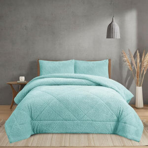 NOVOTEXTIL Edredón Invierno Sherpa Cama 90 hasta 150 Extra Grueso 560gr/m2 Efecto Borreguito - Edredón Suave, Cálido y Transpirable con 1 o 2 Fundas Almohada (50x70) - ✅ Entrega 24/72h a toda españa