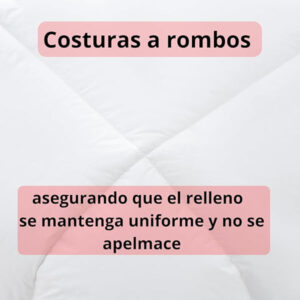 NOVOTEXTIL HOGAR Edredón Relleno Nórdico para Cama 90 hasta 200, Edredón Microgel 350 gr/m², Tejido Exterior 100% Algodón, Nórdico Hipoalergénico, Suave y Transpirable para Otoño e Invierno - ✅ Entrega 24/72h a toda españa - Imagen 4