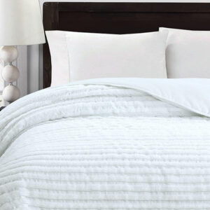 NOVOTEXTIL Colcha Boutí Blanca Estampada - Moderna y Ligera con Diseño Artesanal 100% Microfibra Extrasuave - Cubrecama para Verano y Entretiempo con 1 o 2 Fundas Almohada (50x70) - ✅ Entrega 24/72h a toda españa - Imagen 4