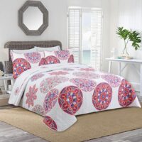 Novotextil-Colcha Primavera/Verano Estampada para Cama Desde 90 hasta 135. Relleno 100% algodón, Tejido Exterior 100% Microfibra - ✅ Entrega 24/72h a toda españa