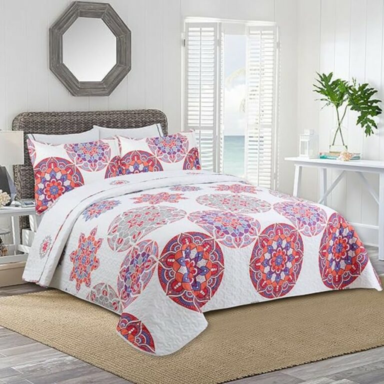 Novotextil-Colcha Primavera/Verano Estampada para Cama Desde 90 hasta 135. Relleno 100% algodón, Tejido Exterior 100% Microfibra - ✅ Entrega 24/72h a toda españa